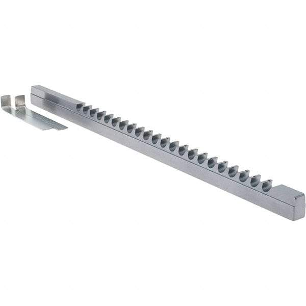 Dumont Minute Man - 8mm Keyway Width, Style C, Keyway Broach - High Speed Steel, TiAlN Finish, 3/8" Broach Body Width, 25/64" to 2-1/2" LOC, 11" OAL - Apex Tool & Supply