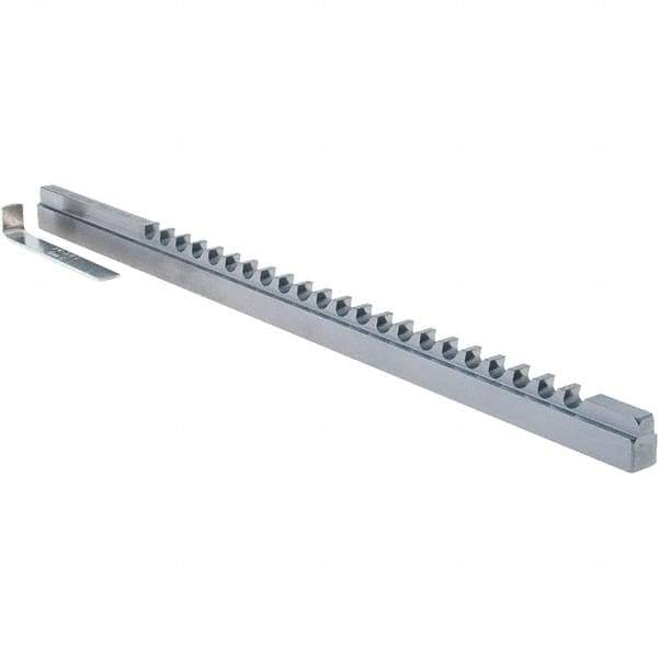Dumont Minute Man - 6mm Keyway Width, Style C, Keyway Broach - High Speed Steel, TiAlN Finish, 3/8" Broach Body Width, 25/64" to 2-1/2" LOC, 11" OAL - Apex Tool & Supply