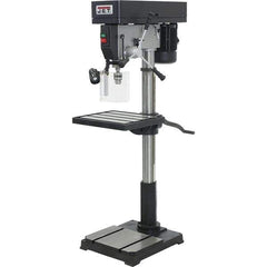 Jet - 22" Swing, Step Pulley Drill Press - 12 Speed, 1-1/2 hp, Single Phase - Apex Tool & Supply