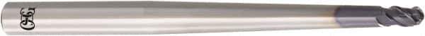 OSG - 8mm Diam, 12mm LOC, 3 Flute Solid Carbide Ball End Mill - WXS Finish, Single End, 120mm OAL, 12mm Shank Diam, Spiral Flute - Apex Tool & Supply