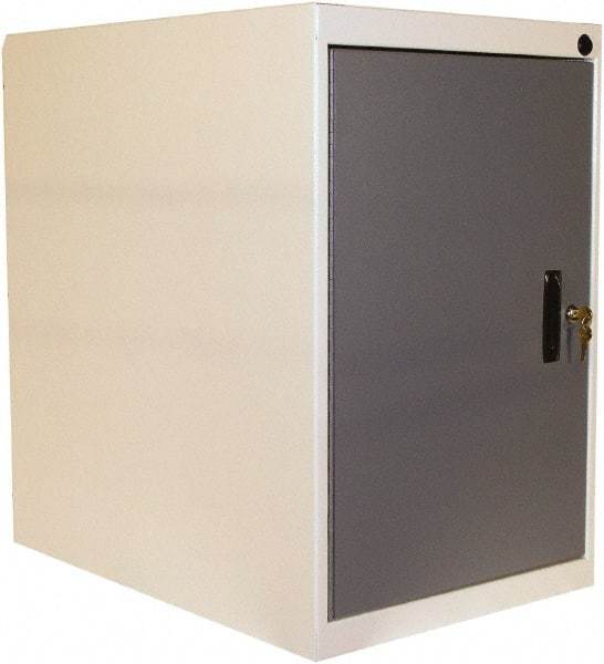 Proline - Modular Storage Cabinet - 16 Gauge Steel, 18" Wide x 26" Deep x 27-1/2" High, Blue/White - Apex Tool & Supply