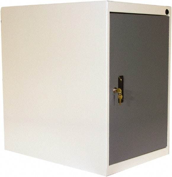 Proline - Modular Storage Cabinet - 16 Gauge Steel, 18" Wide x 26" Deep x 27-1/2" High, Blue/White - Apex Tool & Supply