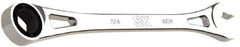 SK - 7/16" 6 Point Combination Wrench - 8.13" OAL, Steel, Full Polish Finish - Apex Tool & Supply