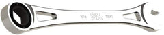 SK - 9/16" 6 Point Combination Wrench - 9.44" OAL, Steel, Full Polish Finish - Apex Tool & Supply