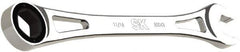 SK - 11/16" 6 Point Combination Wrench - 11" OAL, Steel, Full Polish Finish - Apex Tool & Supply