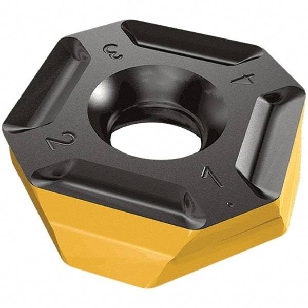 Iscar - BLR500 MFW Grade IC330 Carbide Milling Insert - TiCN/TiN Finish, 7.4mm Thick, 25mm Corner Radius - Apex Tool & Supply