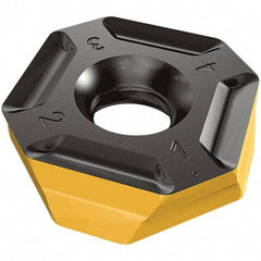 Iscar - BLR500 MFW Grade IC330 Carbide Milling Insert - TiCN/TiN Finish, 7.4mm Thick, 25mm Corner Radius - Apex Tool & Supply