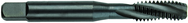 1/2-20 Dia. - GH3 - 3 FL - Premium HSS - Black Oxide Semi Bottoming Spiral FL Tap - Apex Tool & Supply