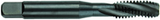 10-32 Dia. - GH3 - 3 FL - Premium HSS - Black Oxide Semi Bottoming Spiral FL Tap - Apex Tool & Supply