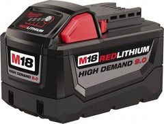 Milwaukee Tool - 18 Volt Lithium-Ion Power Tool Battery - 9 Ahr Capacity, Series M18 XC RED - Apex Tool & Supply