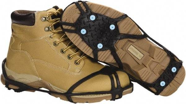 Duenorth - Size S, (Women's Size S) Strap-On Cleat - Tungsten Carbide Spike Traction, Black - Apex Tool & Supply