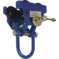 Vestil - 1 Ton Capacity Quick Install Manual Trolley - 3" to 5" Flange Width - Apex Tool & Supply