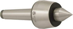 Bison - MT5 Morse Taper Shank, 85mm Head Diam, Live Center - 2,500 Max RPM, 40mm Point Diam, 1.73" Point Len, 4,190 Lb Max Workpc, Standard Point - Apex Tool & Supply