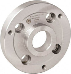 Bison - Adapter Back Plate for 5" Diam Bison Set-Tru Lathe Chucks - A1/A2-6 Mount, 35mm Through Hole Diam - Apex Tool & Supply