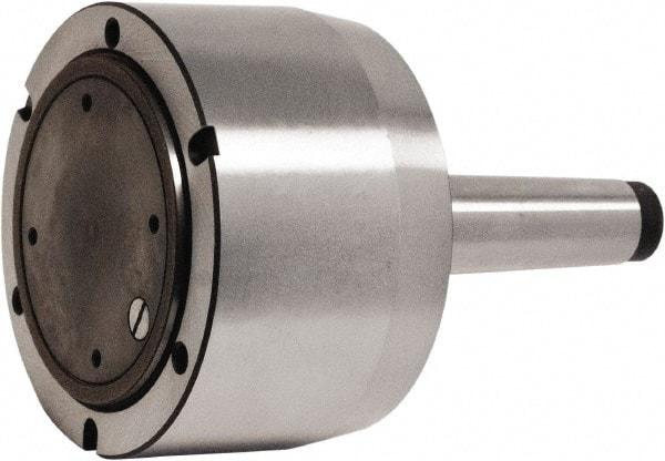 Bison - Adapter Back Plate for 5" Diam Bison Set-Tru Lathe Chucks - 4MT Mount - Apex Tool & Supply