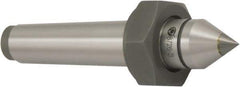 Bison - 1.24" Head Diam, Standard Point Solid Dead Center - 4MT Morse Taper, 14mm Point Diam - Apex Tool & Supply