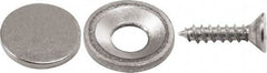 Mag-Mate - 1/8" Long x 9/16" Wide x 9/16" High, Magnetic Touch Latch - Neodymium & Steel, with Nickel Plated Finish - Apex Tool & Supply
