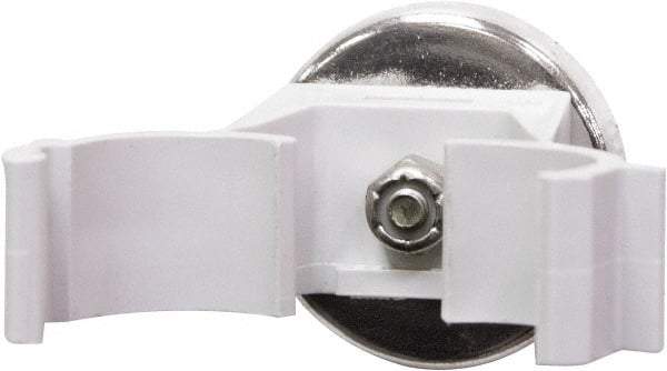 Mag-Mate - 42.5 Lb Max Pull Force, 1-13/32" Overall Height, 1.41" Diam, Ceramic Cup Magnet - Magnetic Style, 3/4" Clamp Opening, Chrome Plated - Apex Tool & Supply