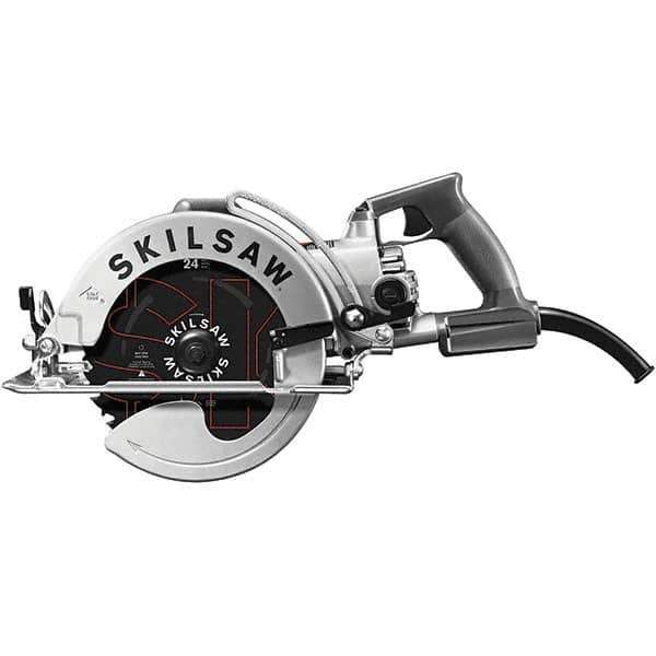 Skilsaw - 15 Amps, 8-1/4" Blade Diam, 4,700 RPM, Electric Circular Saw - 120 Volts, 8' Cord Length, 7/8" Arbor Hole, Left Blade - Apex Tool & Supply