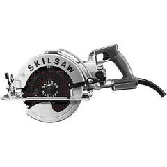 Skilsaw - 15 Amps, 8-1/4" Blade Diam, 4,700 RPM, Electric Circular Saw - 120 Volts, 8' Cord Length, 7/8" Arbor Hole, Left Blade - Apex Tool & Supply