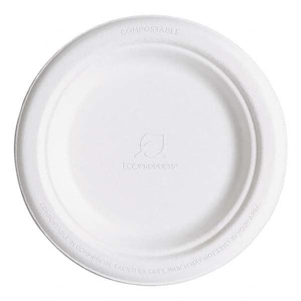 ECO PRODUCTS - Renewable & Compostable Sugarcane Plates, 6", 1000/Carton - Apex Tool & Supply