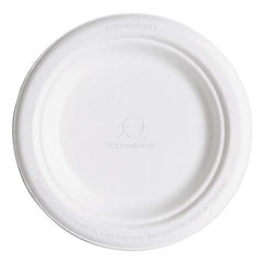 ECO PRODUCTS - Renewable & Compostable Sugarcane Plates, 6", 1000/Carton - Apex Tool & Supply