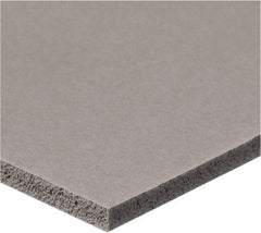 Value Collection - 1/2" Thick x 2" Wide x 6' Long Gray Closed Cell Silicone Foam Rubber Roll - Stock Length, Adhesive Back, -60°F to 400°F - Apex Tool & Supply