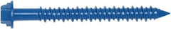 Powers Fasteners - 3/16" Diam, 3-3/4" OAL, Phillips Drive, Concrete Screw & Masonry Fastener - Carbon Steel, Perma-Seal Finish, Includes #3 Phillips Bit - Apex Tool & Supply