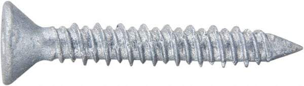 Powers Fasteners - 3/16" Diam, 2-1/4" OAL, Phillips Drive, Concrete Screw & Masonry Fastener - Stainless Steel, Perma-Seal Finish, Includes #3 Phillips Bit - Apex Tool & Supply