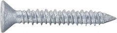 DeWALT Anchors & Fasteners - 1/4" Diam, 2-1/4" OAL, Phillips Drive, Concrete Screw & Masonry Fastener - Apex Tool & Supply