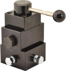 Value Collection - 4.5 GPM 3/8-18 Inlet Aluminum Alloy Hydraulic Control Valve - 10,000 psi, 4.21" Wide x 6.93" Long - Apex Tool & Supply