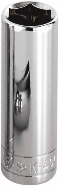 SK - 1/4" Drive, Deep Hand Socket - 6 Points, Steel, Chrome Finish - Apex Tool & Supply