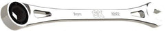 SK - 9mm 6 Point Combination Wrench - 7-3/4" OAL, Steel, Full Polish Finish - Apex Tool & Supply