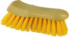 O-Cedar - 1-3/8" Bristle Length, Polypropylene Utility Scrub Brush - 6" Long x 3" Wide Head, 6" OAL, Beige, Plastic Block - Apex Tool & Supply