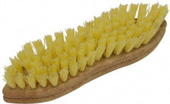 O-Cedar - 1" Bristle Length, Polypropylene Scrub Brush - 9" Long x 2-1/2" Wide Head, 9" OAL, Beige, Foam Block - Apex Tool & Supply