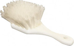 O-Cedar - 2" Bristle Length, Nylon Utility Scrub Brush - 9" Long x 3" Wide Head, 9" OAL, White, Foam Block - Apex Tool & Supply