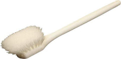 O-Cedar - 2" Bristle Length, Nylon Utility Scrub Brush - 20" Long x 3" Wide Head, 20" OAL, White, Foam Block - Apex Tool & Supply