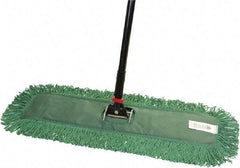 O-Cedar - 60" Long x 24" Wide Cotton & Metal Dust Mop Kit - White, Green & Black, Snap-On - Apex Tool & Supply