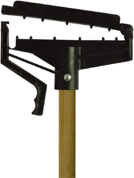O-Cedar - 60" Standard Wood Quick Connect Mop Handle - 1" Handle Diam, 1 to 5" Wet Mop Head Band, Use with Wet Mops - Apex Tool & Supply