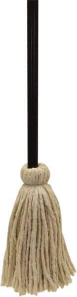 O-Cedar - White Deck Mop - 12" Long x 3-1/2" Wide Head, 48" Long Handle, Cotton Head - Apex Tool & Supply