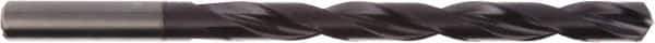 DORMER - 5.1mm, 140° Point, Spiral Flute, Solid Carbide Taper Length Drill Bit - TiAlN Finish, 62mm Flute Length, 104mm OAL - Apex Tool & Supply