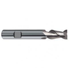 3mm Dia. - 57mm OAL - 45° Helix Bright Carbide End Mill - 2 FL - Apex Tool & Supply