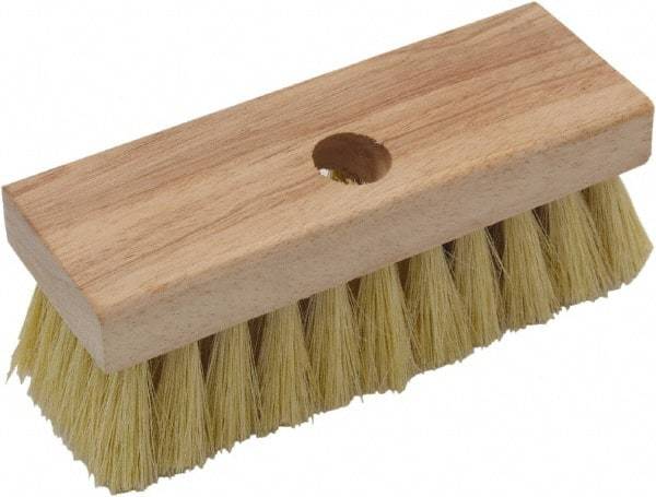 O-Cedar - Tampico Surface Preparation Roof Brush - 2" Bristle Length, 7" Wide, Wood Handle - Apex Tool & Supply