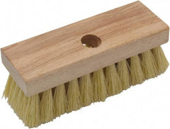 O-Cedar - Tampico Surface Preparation Roof Brush - 2" Bristle Length, 7" Wide, Wood Handle - Apex Tool & Supply