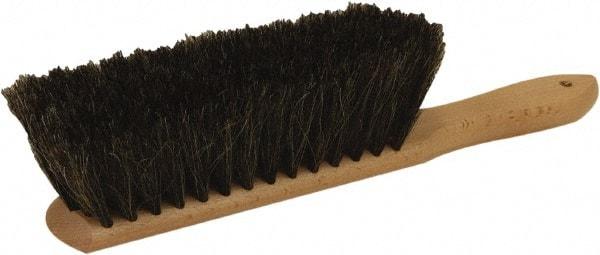 O-Cedar - 13" OAL, Horsehair Counter Brush - 2-1/2" Bristle Length, 8" Long x 2-1/2" Wide Head, Wood Handle, Gray - Apex Tool & Supply