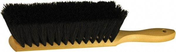 O-Cedar - 13" OAL, Tampico Counter Brush - 2-1/2" Bristle Length, 8" Long x 2-1/2" Wide Head, Wood Handle, Black - Apex Tool & Supply