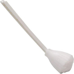 O-Cedar - 13" OAL Toilet Bowl Swab - Acrylon Bristles, Plastic Handle, White - Apex Tool & Supply
