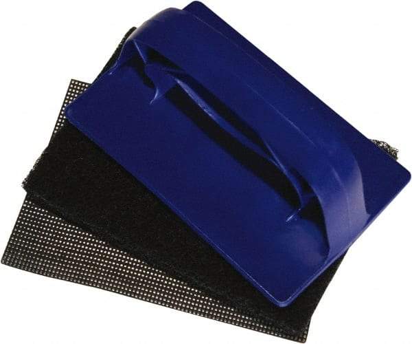 O-Cedar - 5-1/2" Long x 3-1/2" Wide x 2" Thick Scouring Pad - Heavy-Duty, Blue - Apex Tool & Supply