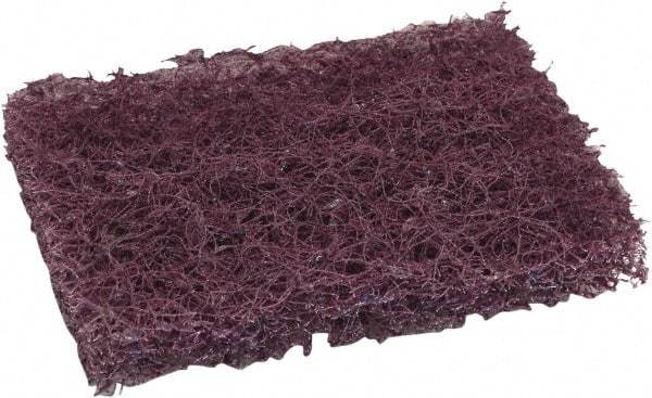 O-Cedar - 6" Long x 3-1/2" Wide x 7/8" Thick Scouring Pad - Heavy-Duty, Purple - Apex Tool & Supply