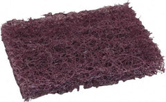 O-Cedar - 6" Long x 3-1/2" Wide x 7/8" Thick Scouring Pad - Heavy-Duty, Purple - Apex Tool & Supply